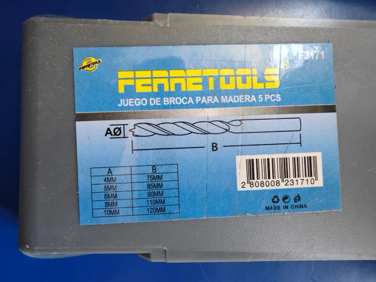 JUEGO DE BROCAS PARA MADERA 5 PIEZAZ - 2