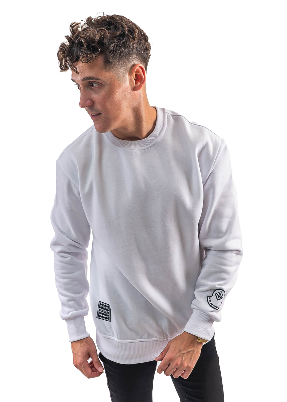 POLERÓN DE HOMBRE CON CUELLO POLO, DISEÑO LISO Y CORTE OVERSIZE. - 1