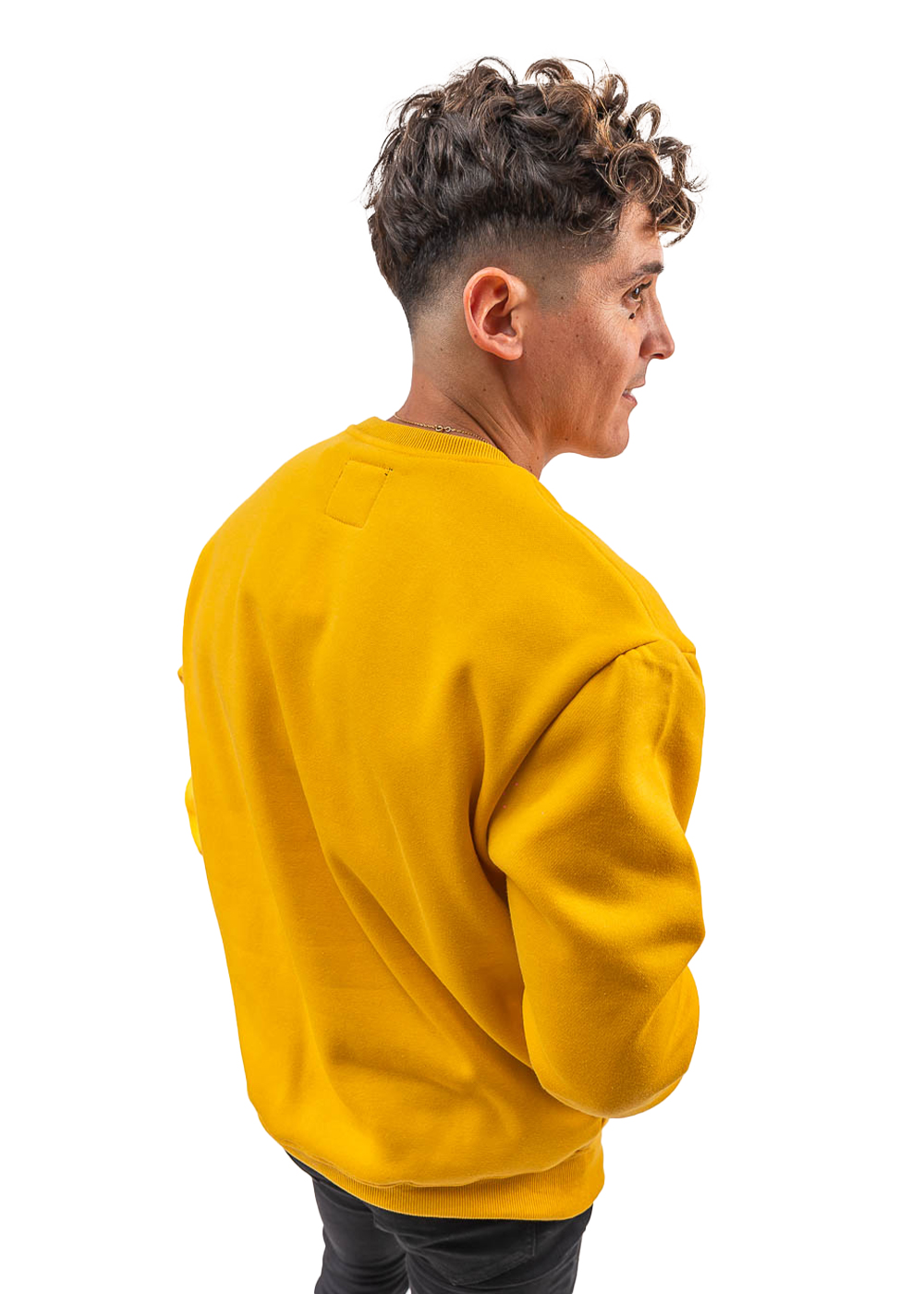 POLERÓN DE HOMBRE CON CUELLO POLO, DISEÑO LISO Y CORTE OVERSIZE. - 2