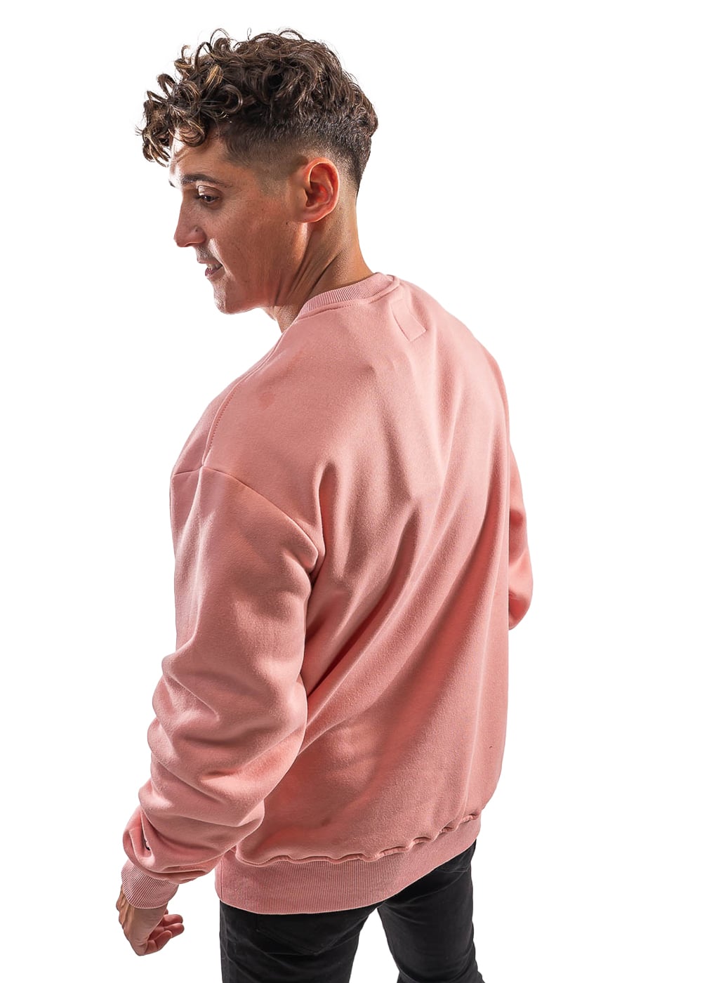 POLERÓN DE HOMBRE CON CUELLO POLO, DISEÑO LISO Y CORTE OVERSIZE. - 2