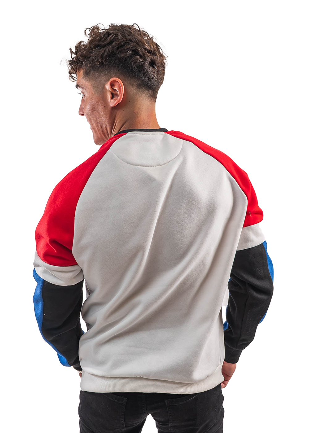 POLERÓN CUELLO REDONDO, DISEÑO TRICOLOR. - 3
