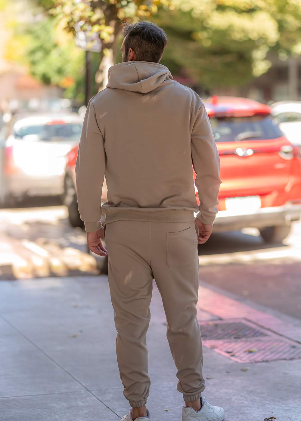 SET DE BUZO PARA HOMBRE, COMPUESTO POR POLERÓN CON GORRO Y JOGGER - 5