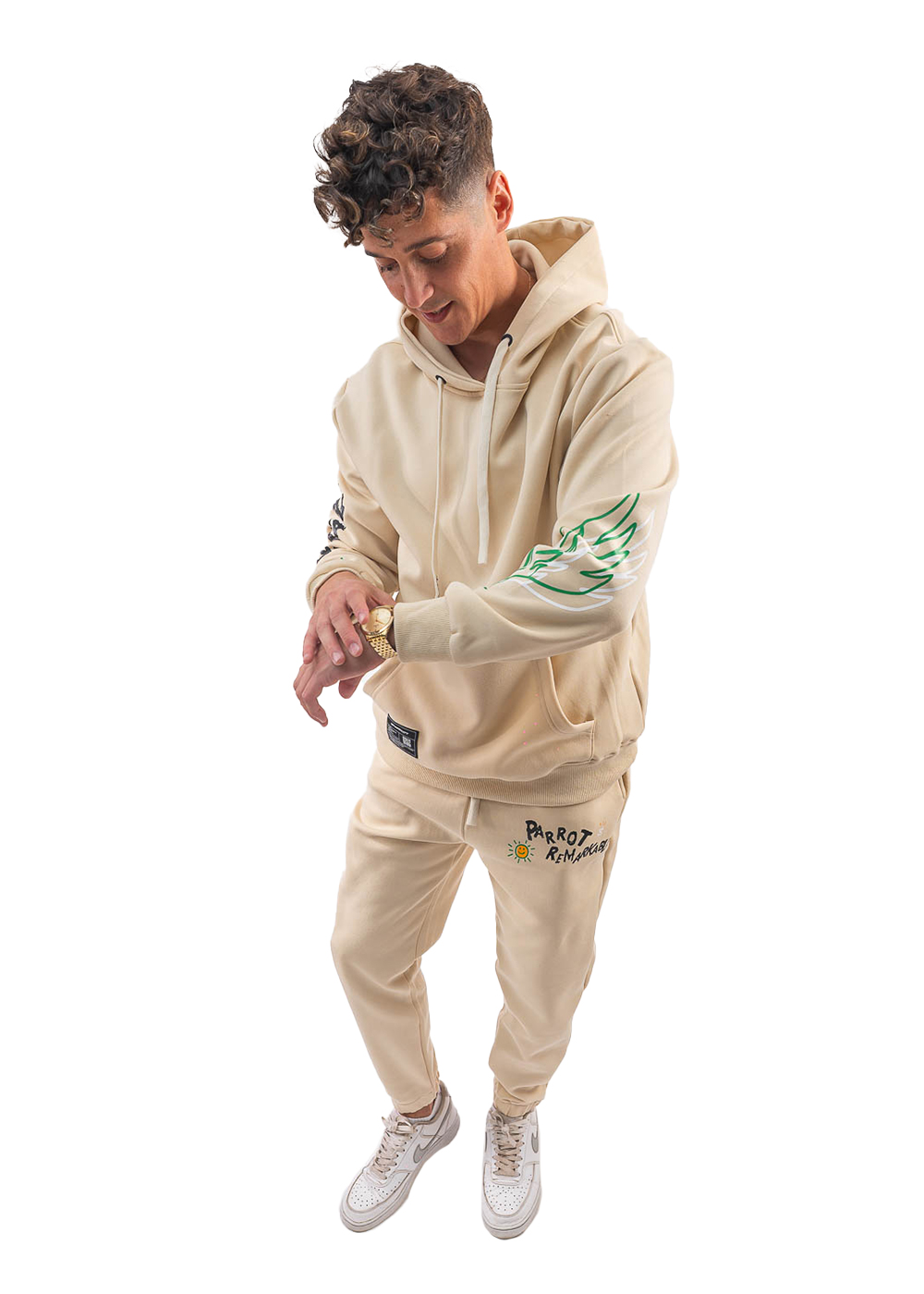 SET DE BUZO PARA HOMBRE, COMPUESTO POR POLERÓN CON GORRO Y JOGGER - 2