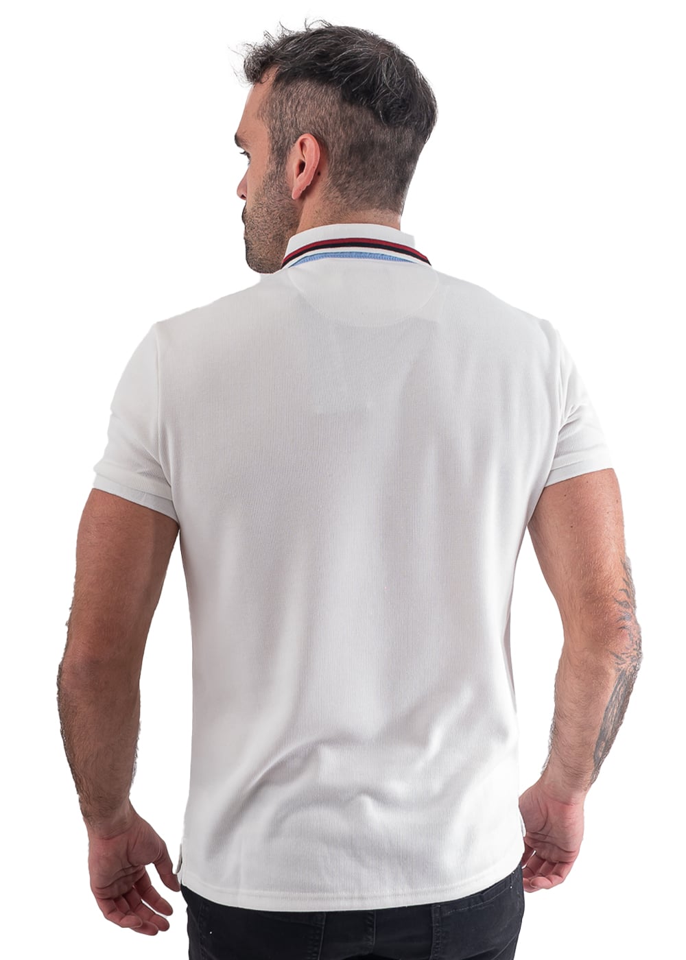 POLERA MANGA CORTA CON LOGO BORDADO - 1