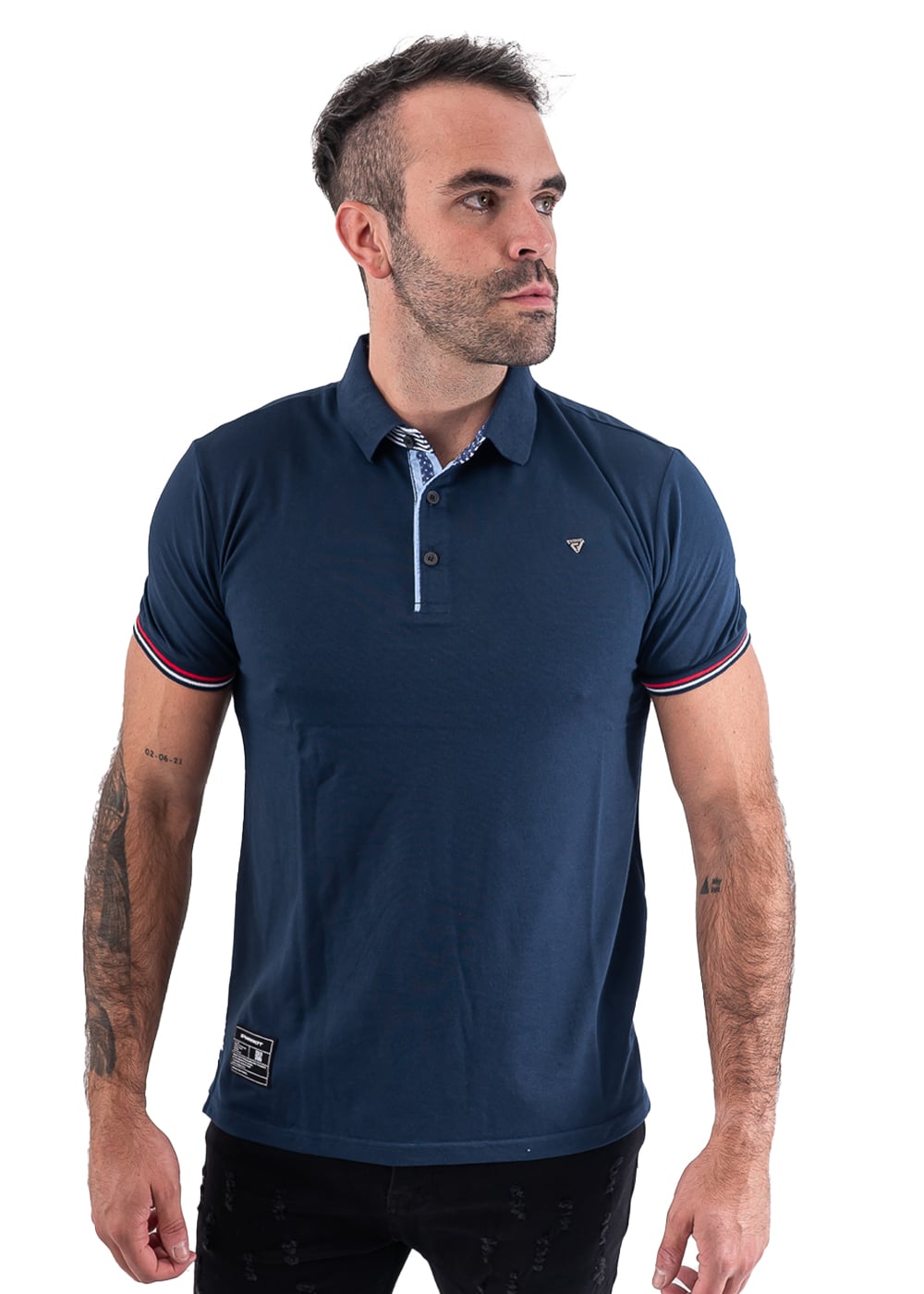 POLERA CUELLO PIQUE HOMBRE - 1