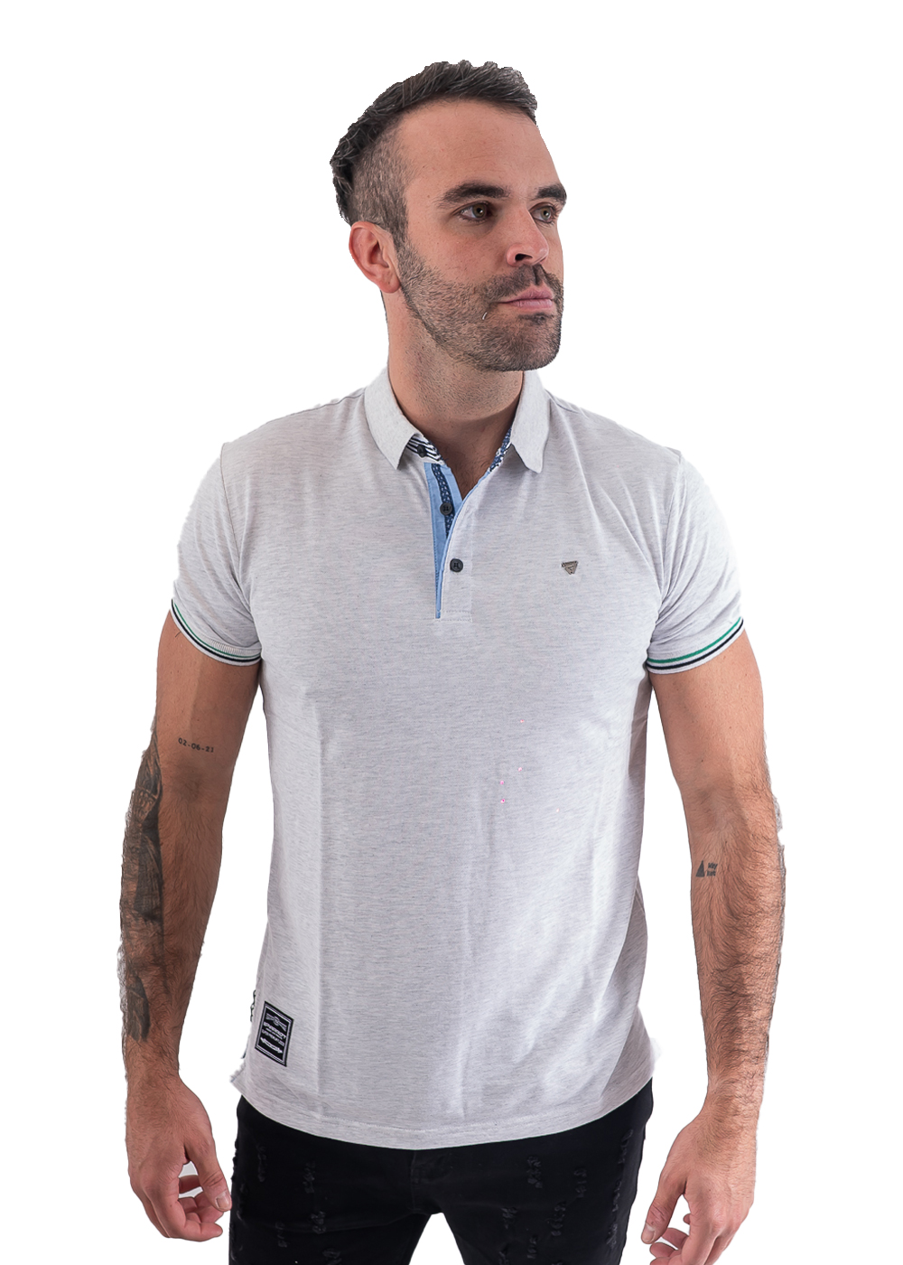 POLERA CUELLO PIQUE HOMBRE - 1