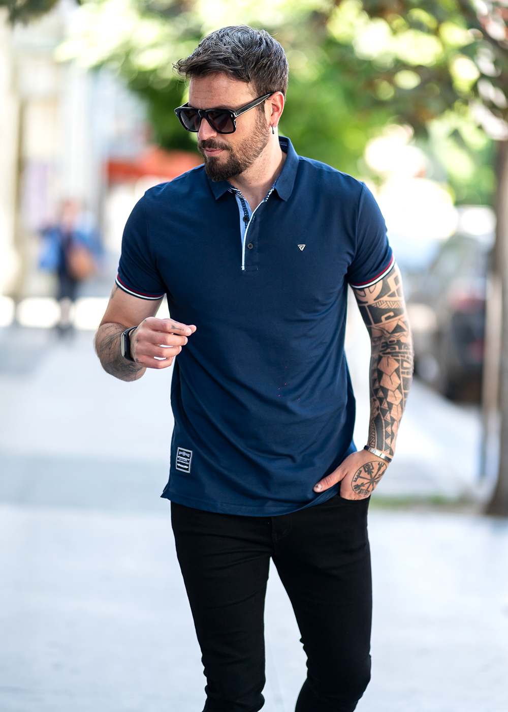 POLERA CUELLO PIQUE HOMBRE - 4