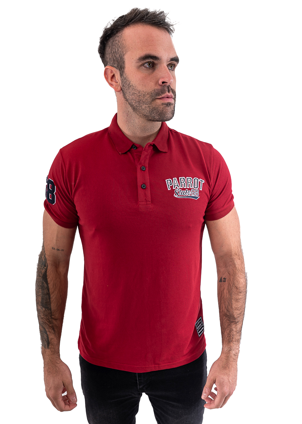 POLERA CUELLO PIQUE HOMBRE - 1