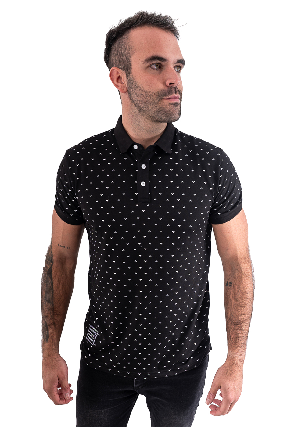 POLERA CUELLO PIQUE HOMBRE - 1