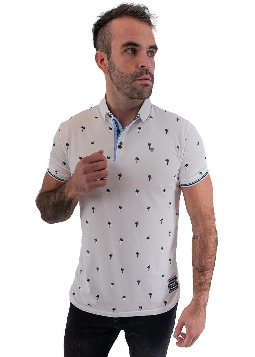 POLERA CUELLO PIQUE HOMBRE - 1
