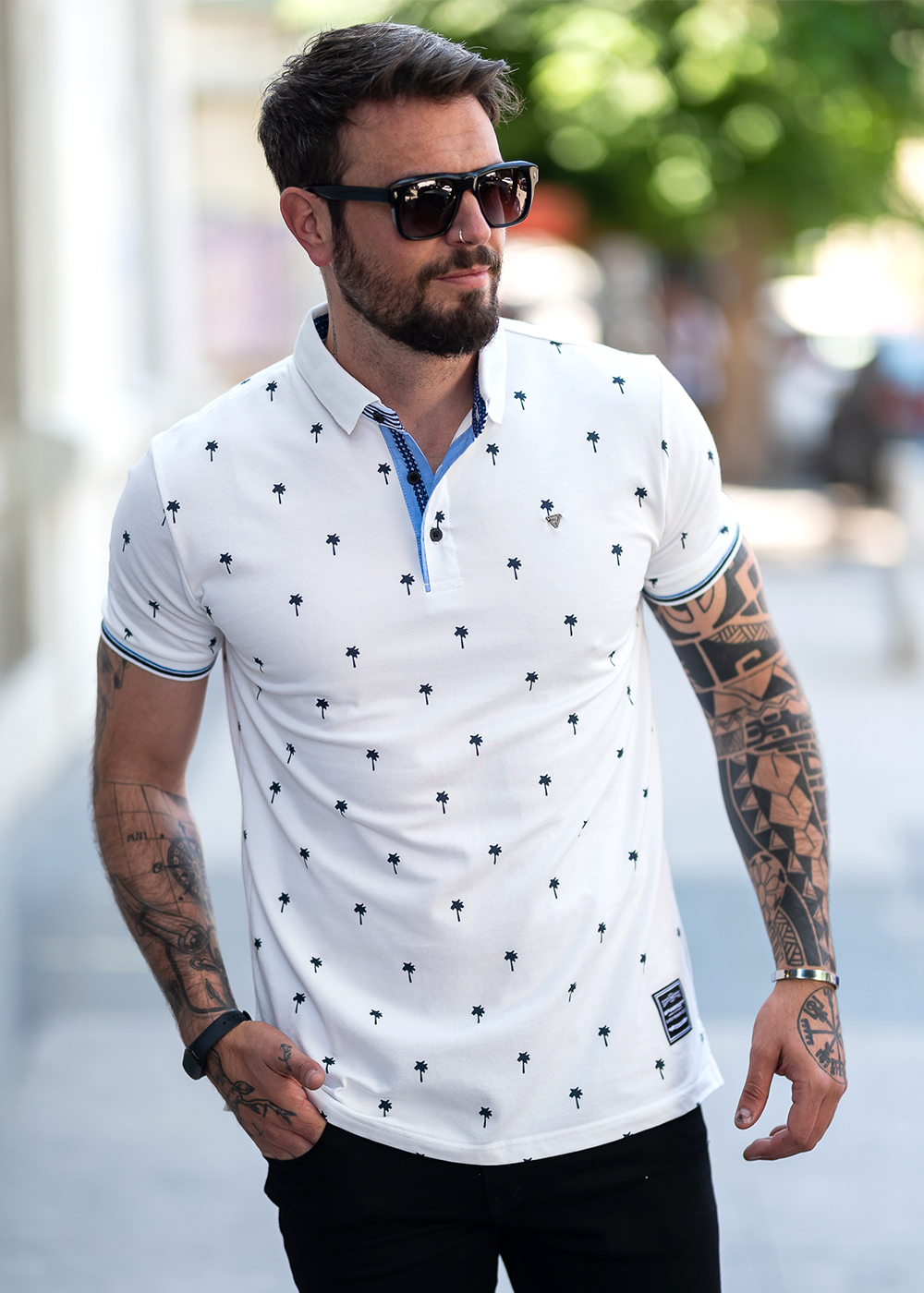 POLERA CUELLO PIQUE HOMBRE - 4