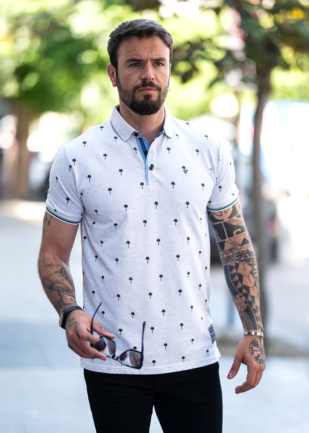 POLERA CUELLO PIQUE HOMBRE - 4