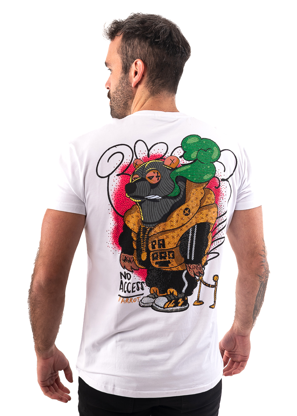 POLERA CON ESTAMPADO DE PEDRERÍA - 3