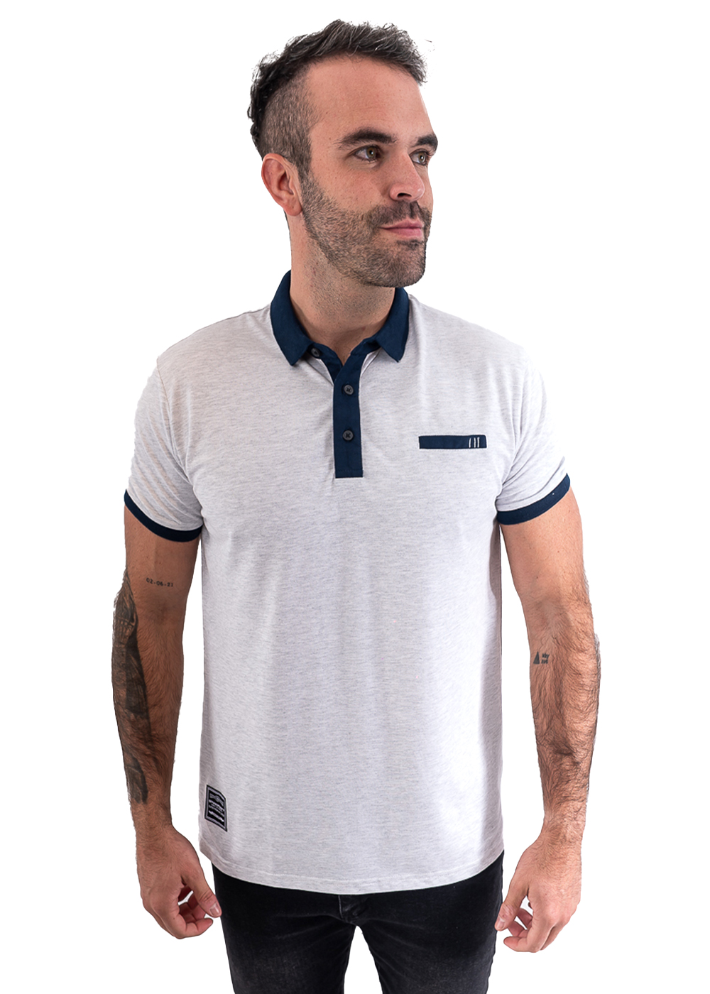 POLERA CUELLO PIQUE HOMBRE - 1