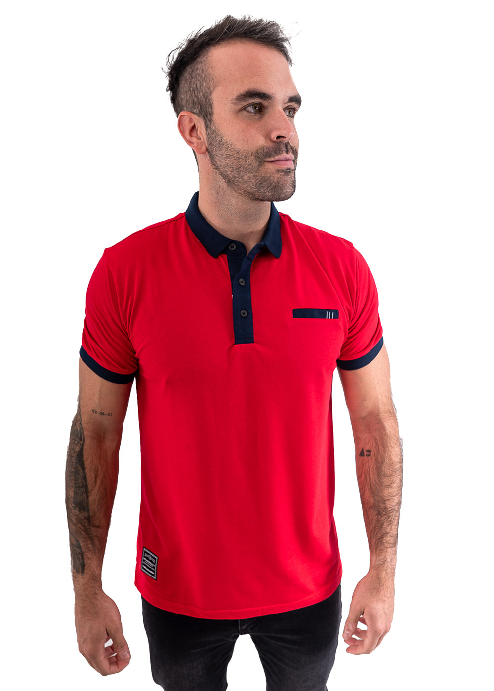 POLERA CUELLO PIQUE HOMBRE - 1
