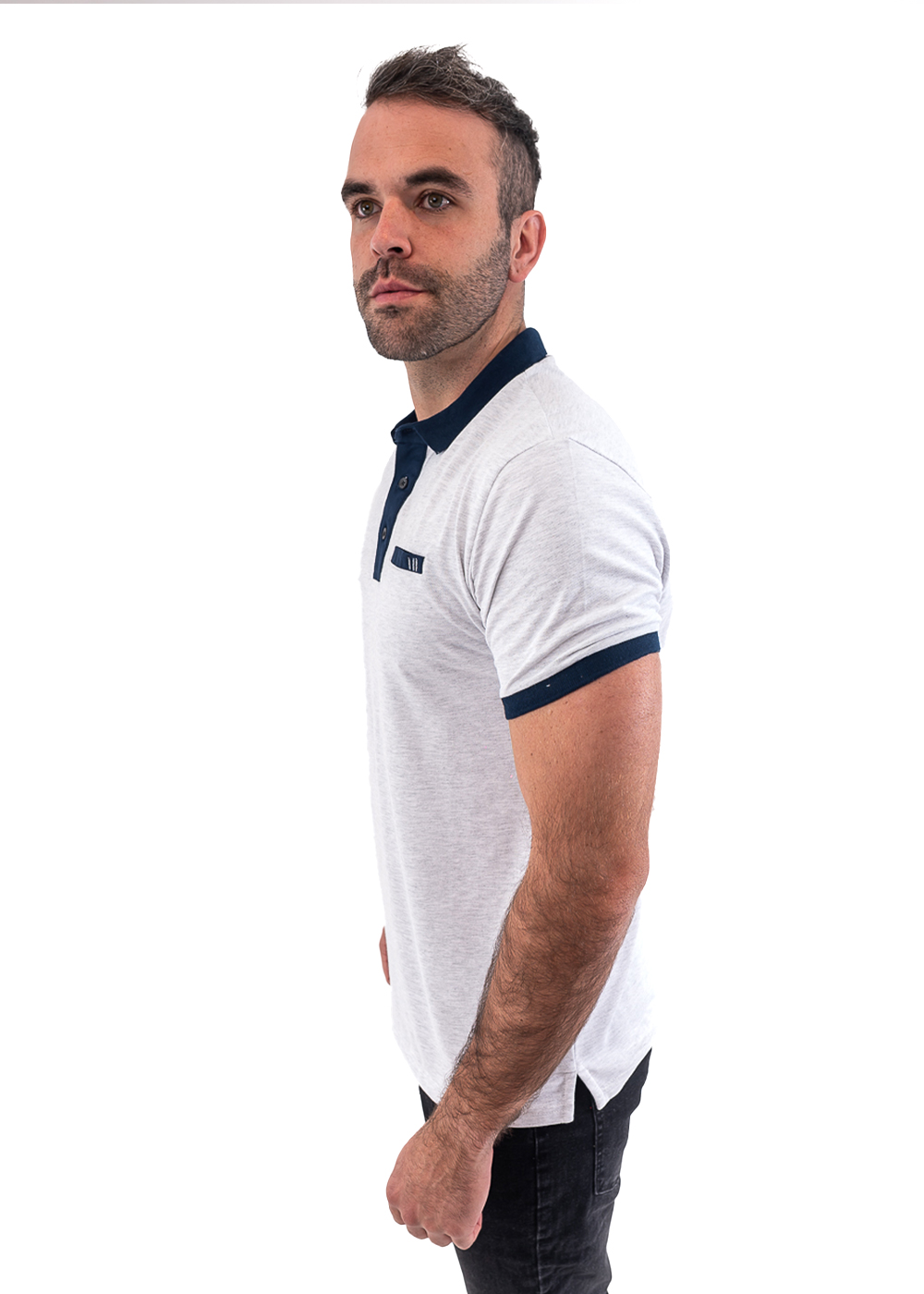 POLERA CUELLO PIQUE HOMBRE - 2