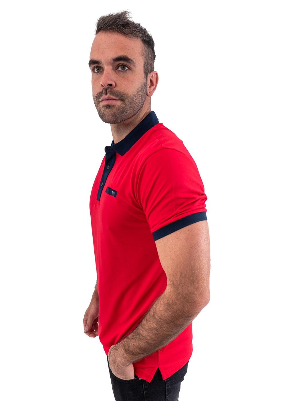 POLERA CUELLO PIQUE HOMBRE - 2