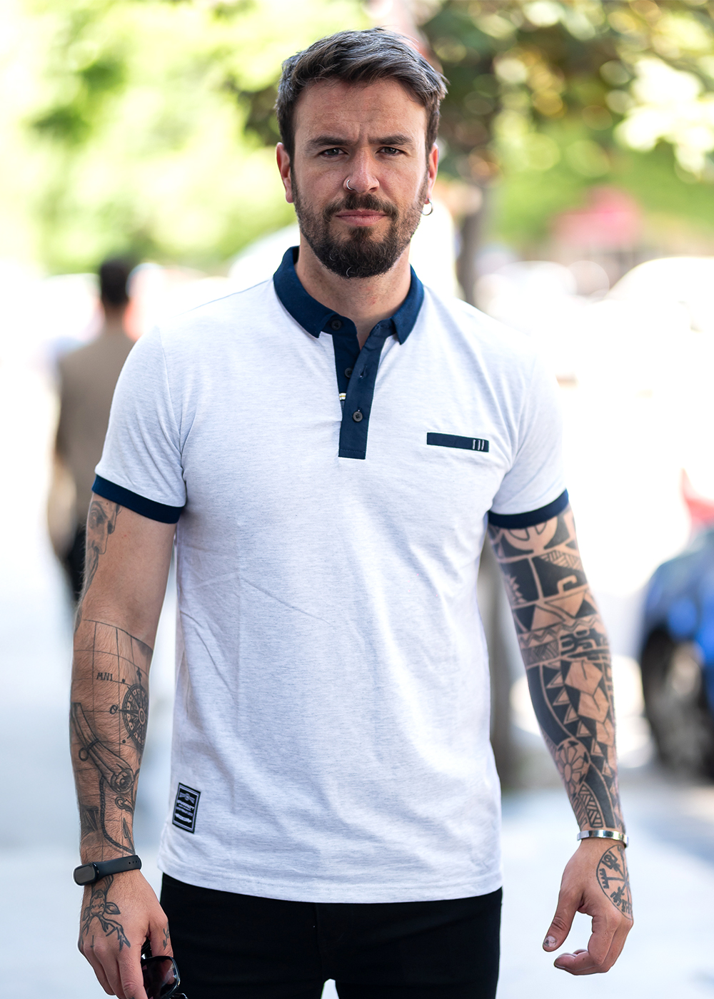 POLERA CUELLO PIQUE HOMBRE - 4