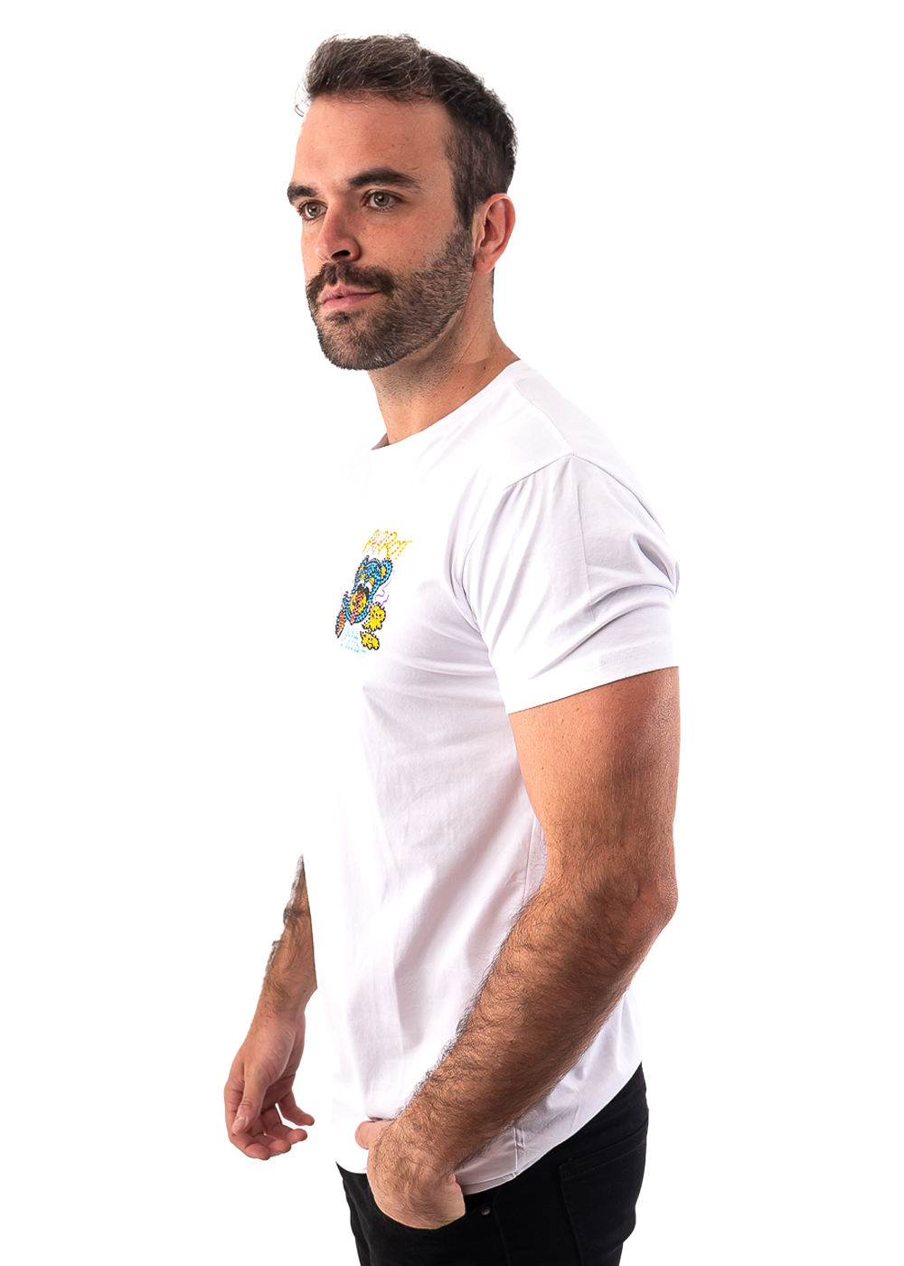 POLERA CON ESTAMPADO DE PEDRERÍA - 2