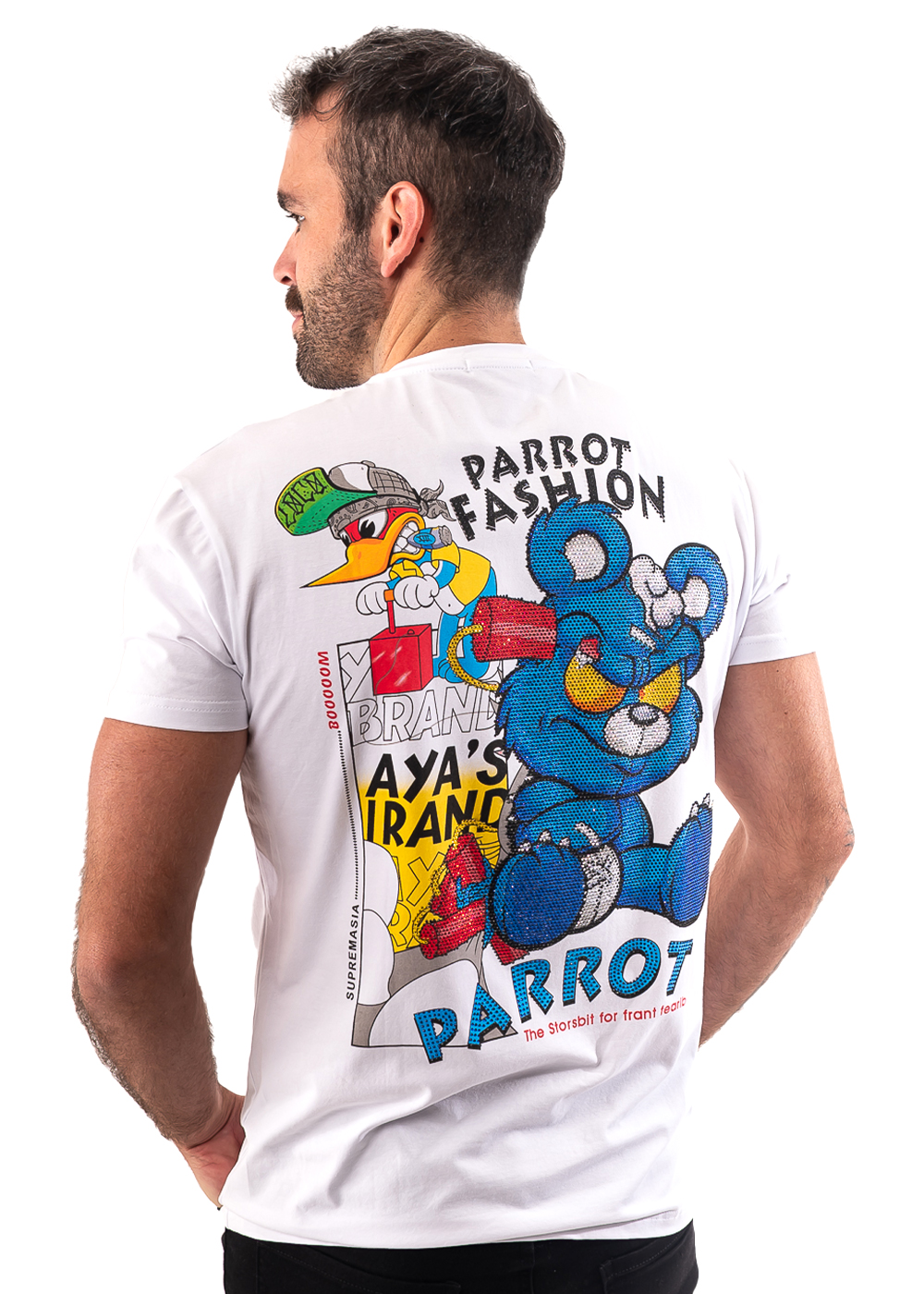 POLERA CON ESTAMPADO DE PEDRERÍA - 3