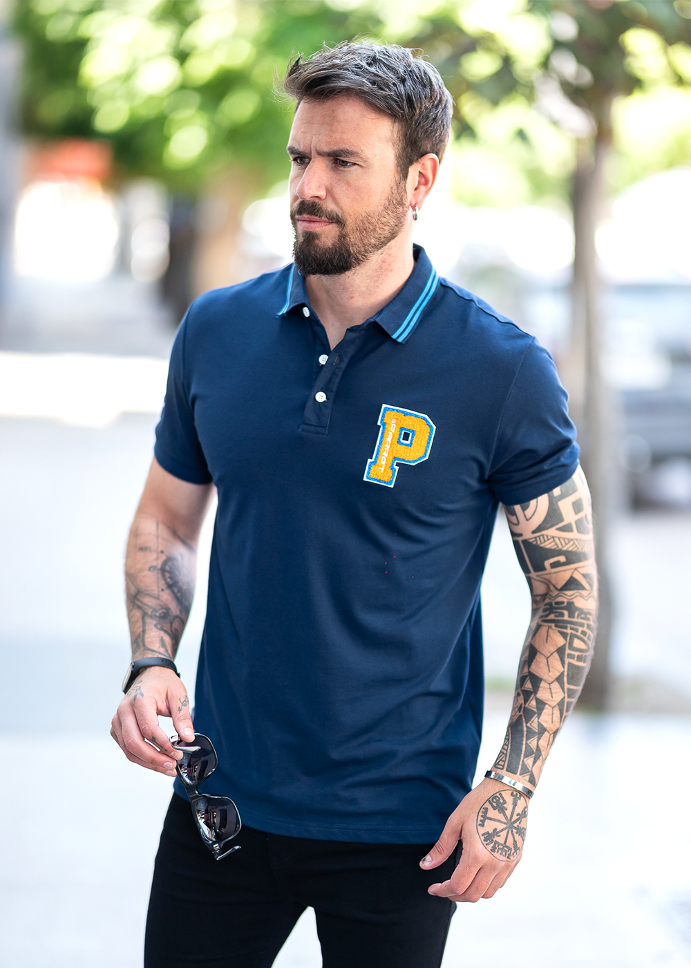 POLERA MANGA CORTA CON LOGO BORDADO - 2