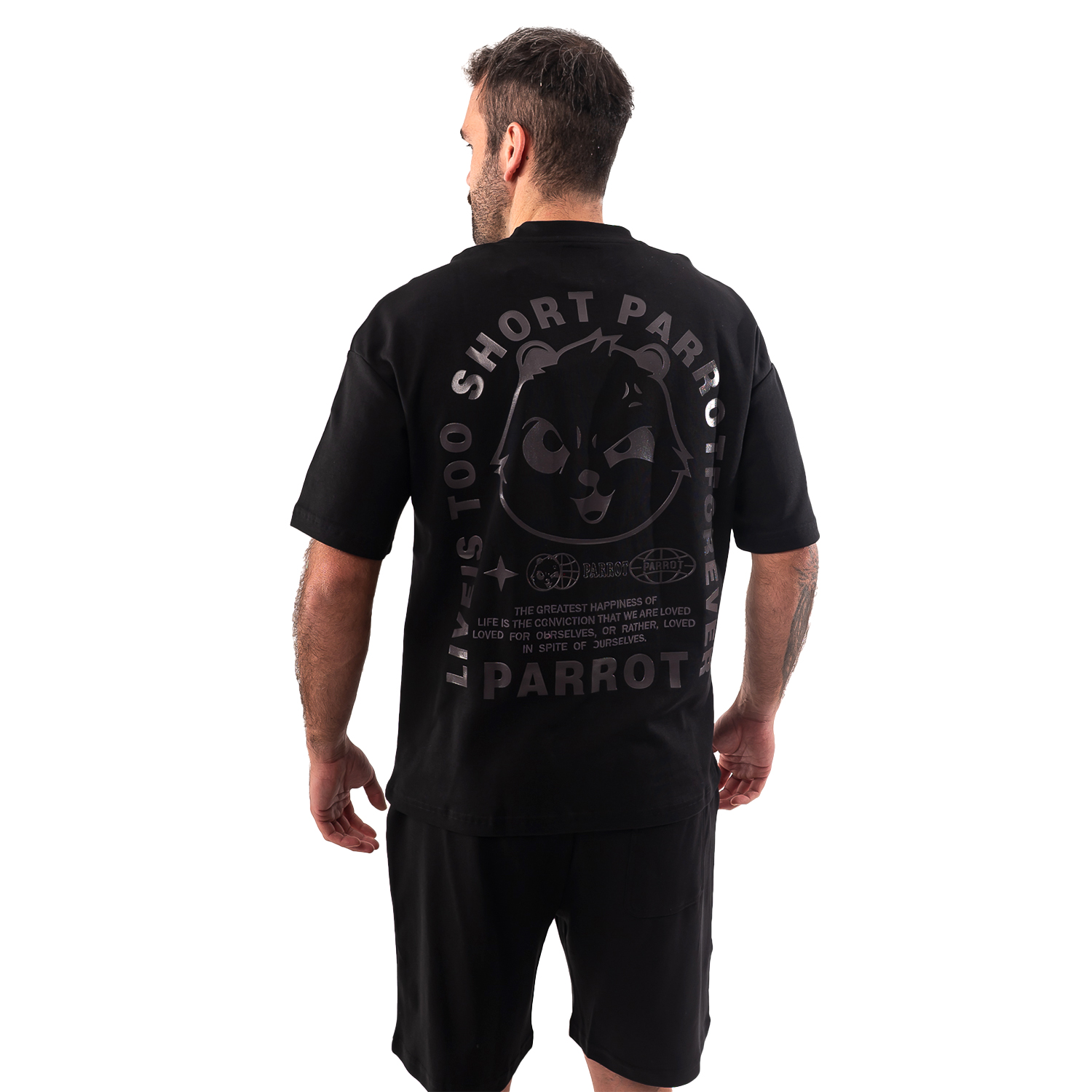 CONJUNTO POLERA CON SHORT PARROT - 3