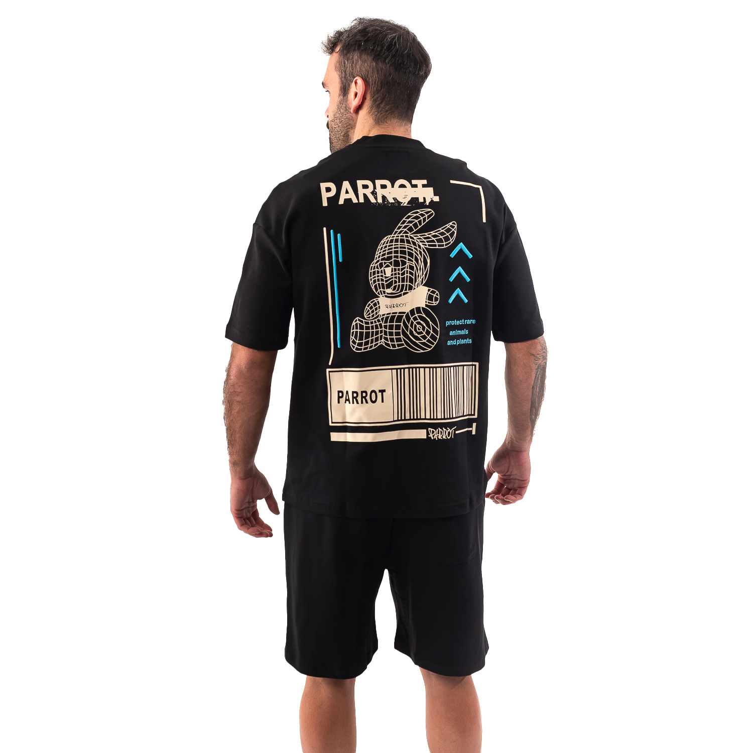 CONJUNTO POLERA CON SHORT PARROT - 3