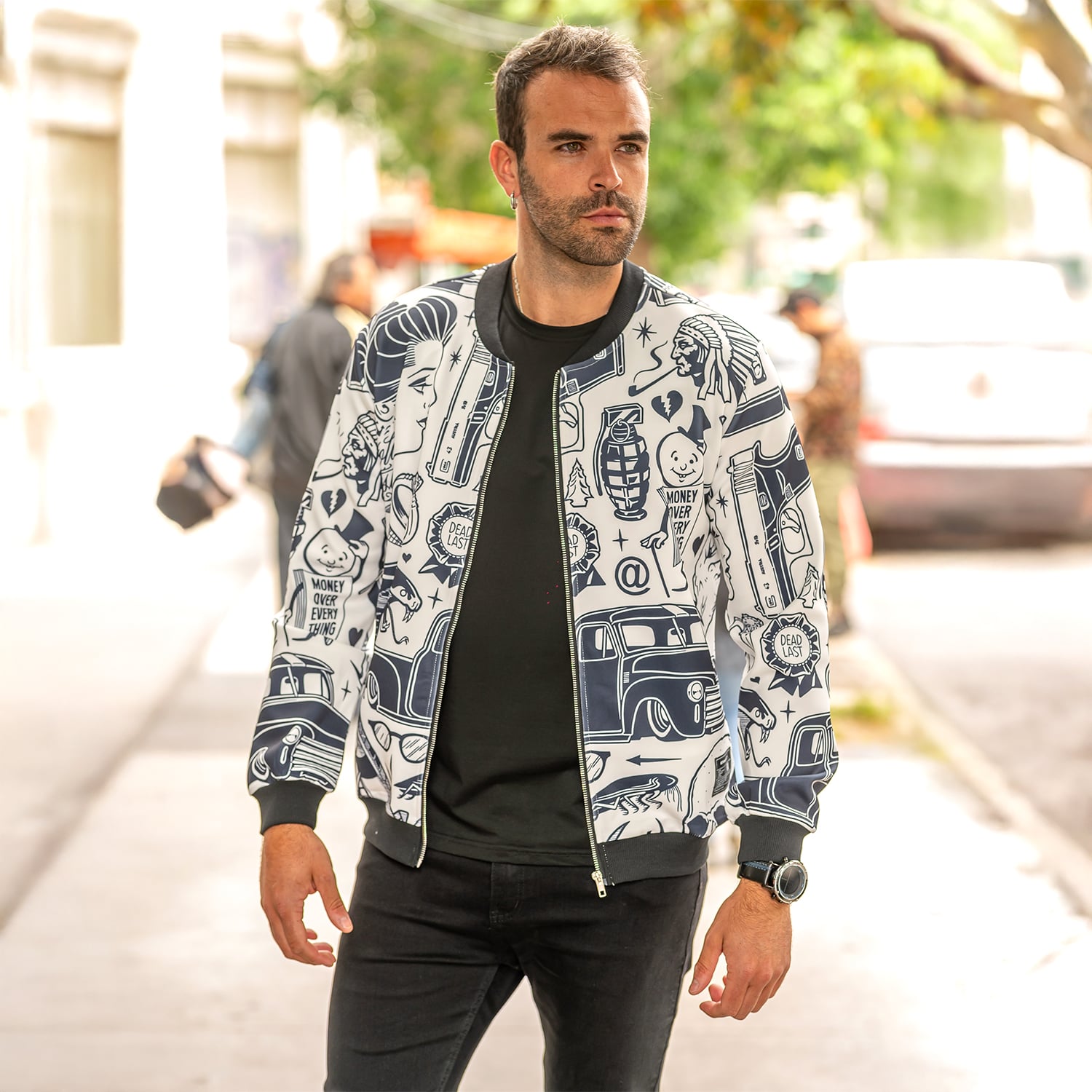BOMBER SUBLIMADA PARROT - 4