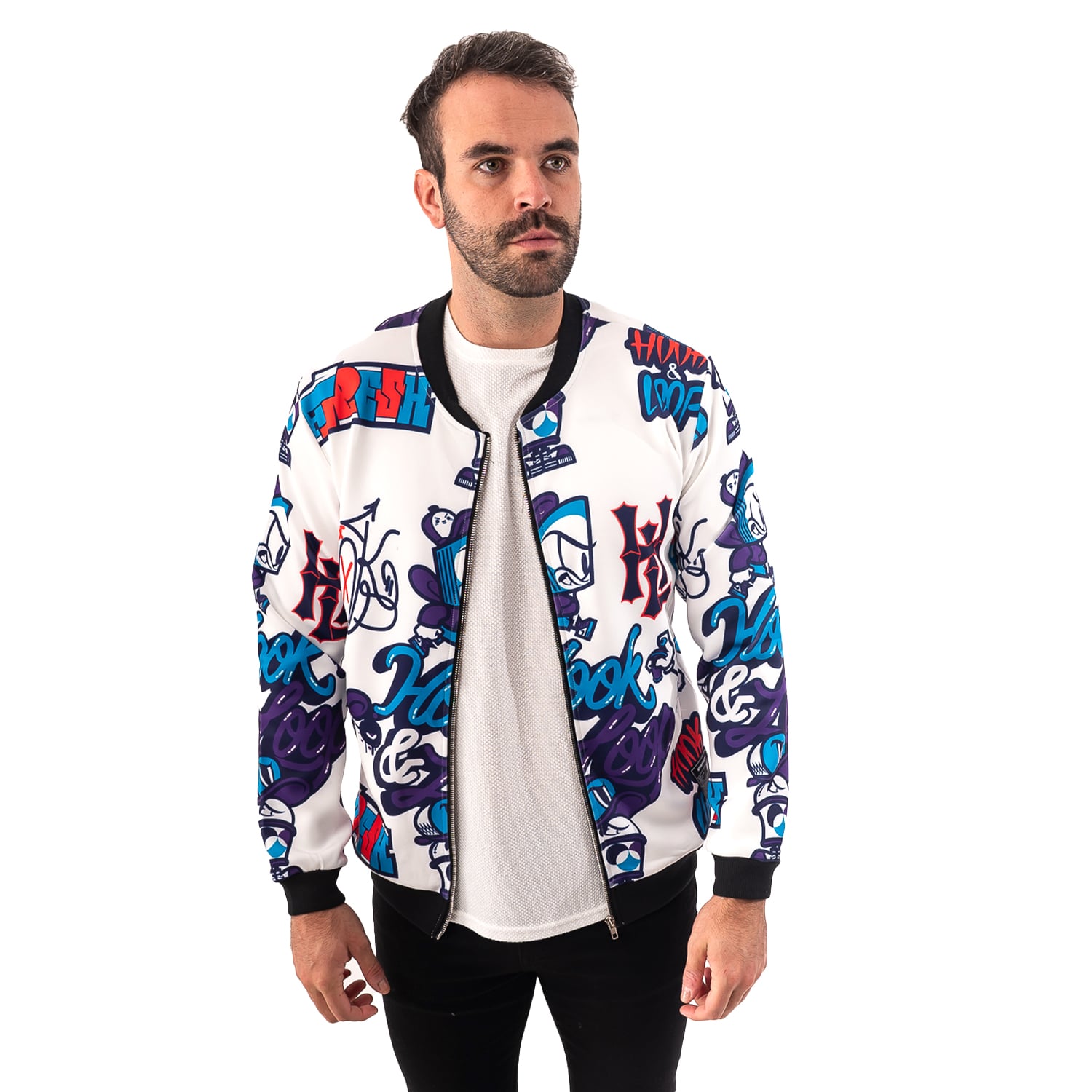 BOMBER SUBLIMADA PARROT - 1