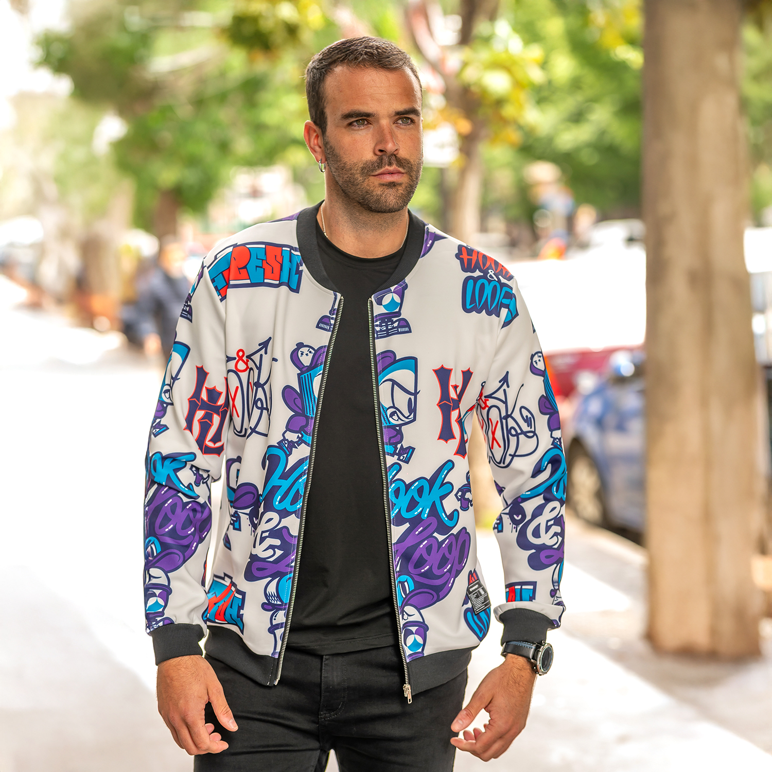 BOMBER SUBLIMADA PARROT - 4