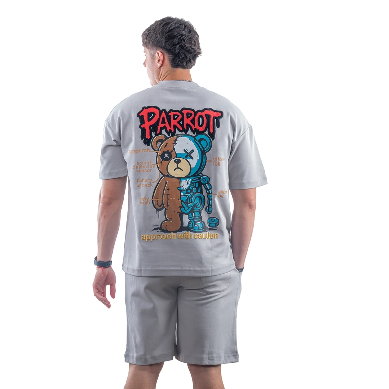 CONJUNTO POLERA Y SHORT PARROT - 3