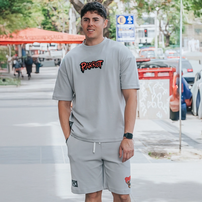 CONJUNTO POLERA Y SHORT PARROT - 4