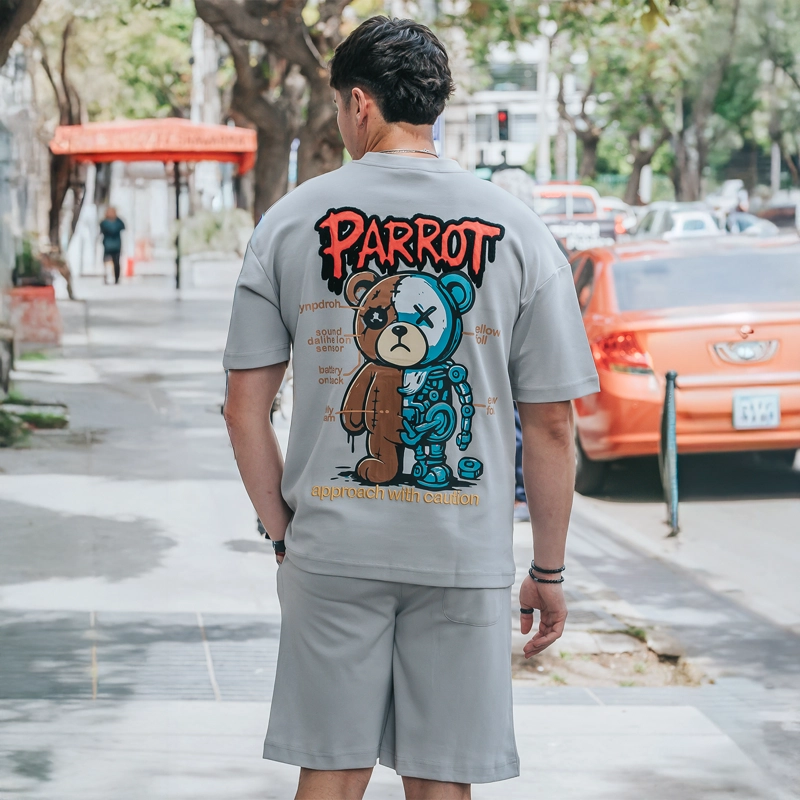 CONJUNTO POLERA Y SHORT PARROT - 5