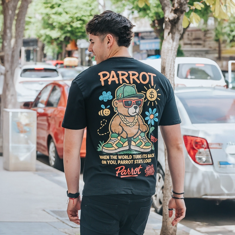 POLERA OVERSIZE MARCA PARROT - 3