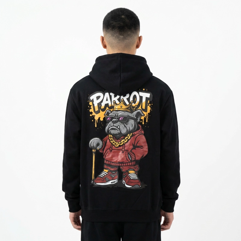 HOODIE BULLDOG PARROT - 3