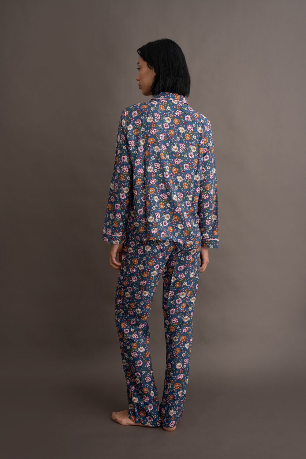 PIJAMA SECRET AZUL 100%VISCOSA MUJER DORMIR - 2