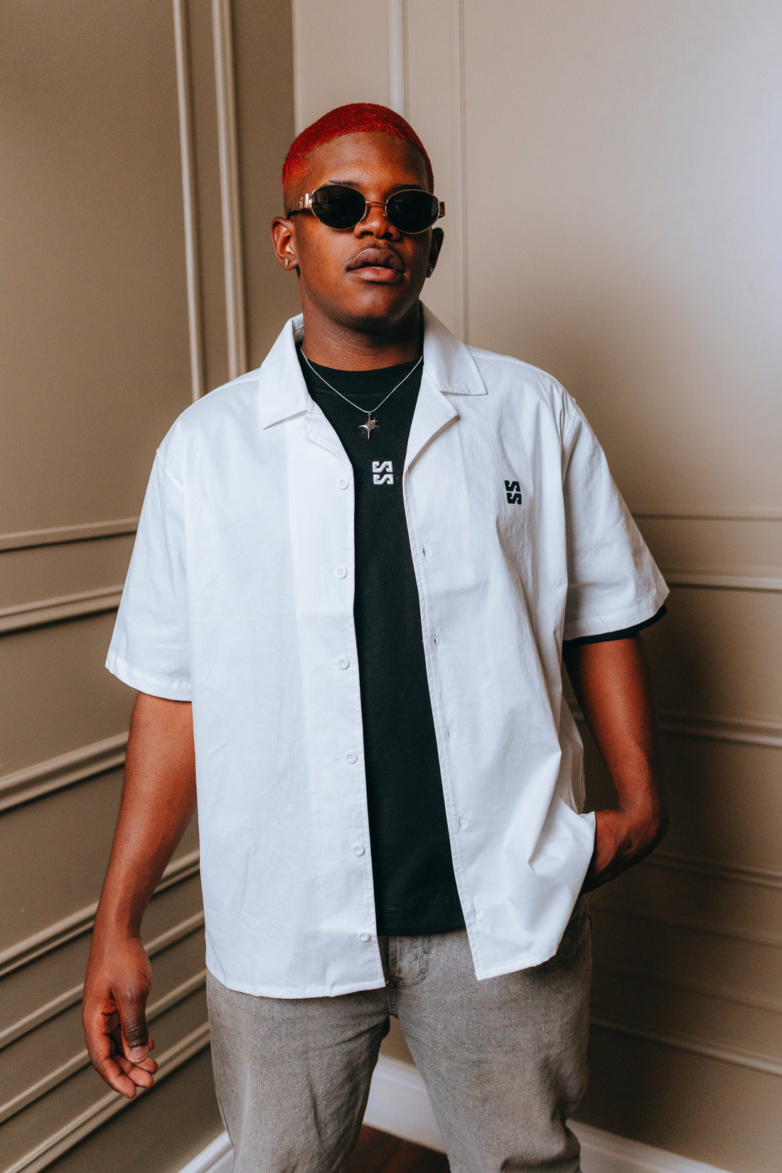 CAMISA BACK TO BASICS BLANCA UNISEX - 2