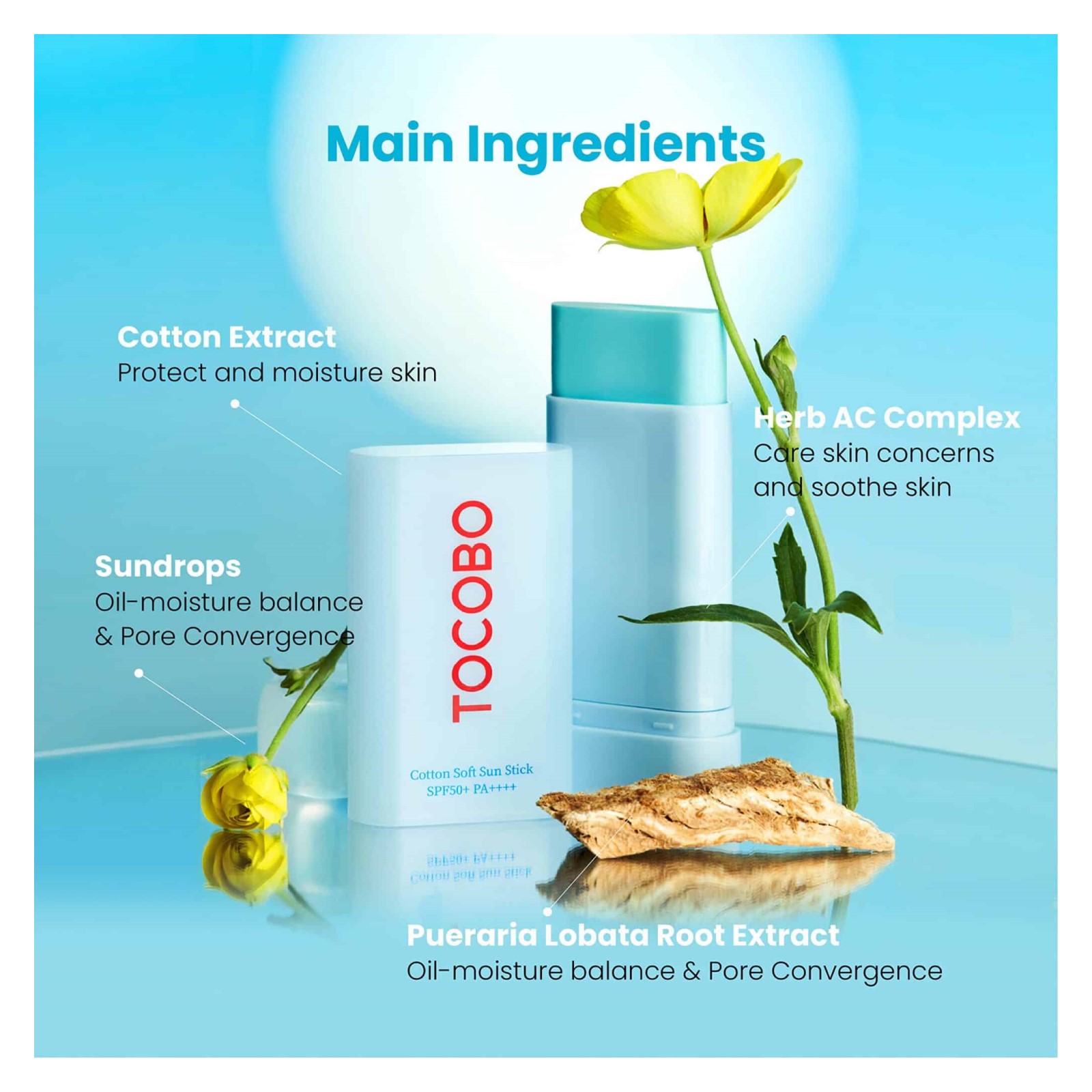 TOCOBO PROTECTOR SOLAR EN BARRA COTTON SOFT SUN STICK SPF50 - 3