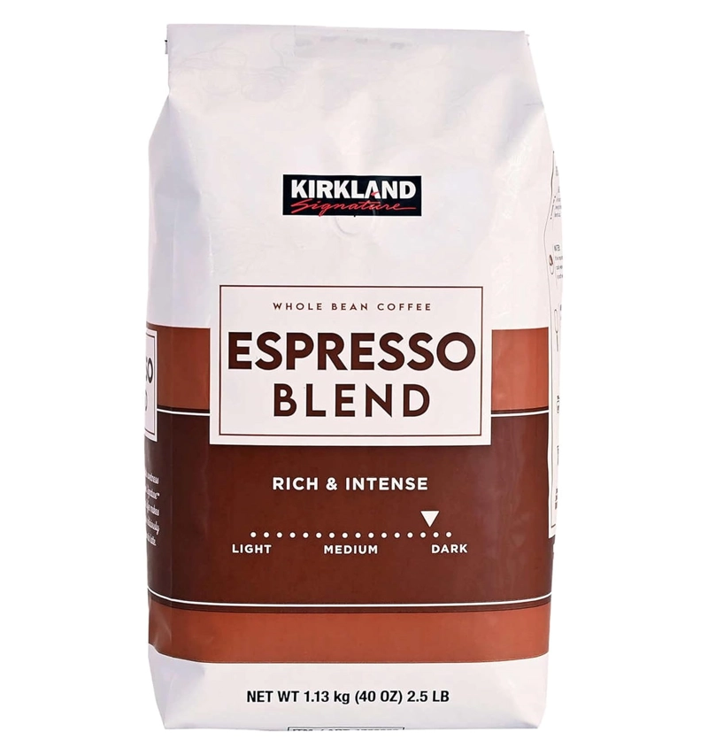 KIRKLAND ESPRESSO BLEND STARBUCKS DARK ROAST 1.13KG GRANO