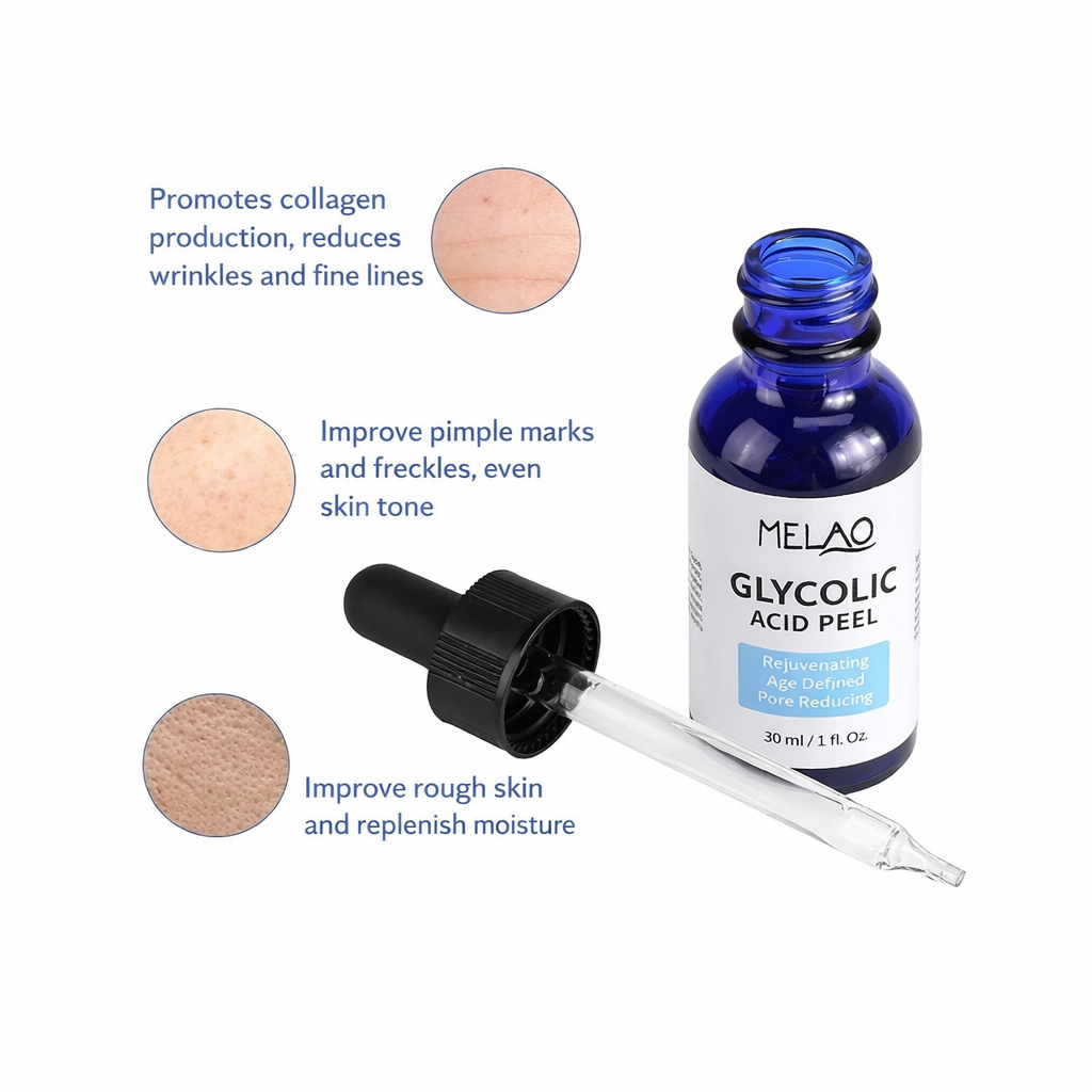 MELAO SERUM ACIDO GLICOLICO 70% 30ML PEELING NORMAL A MIXTA NOCHE - 5