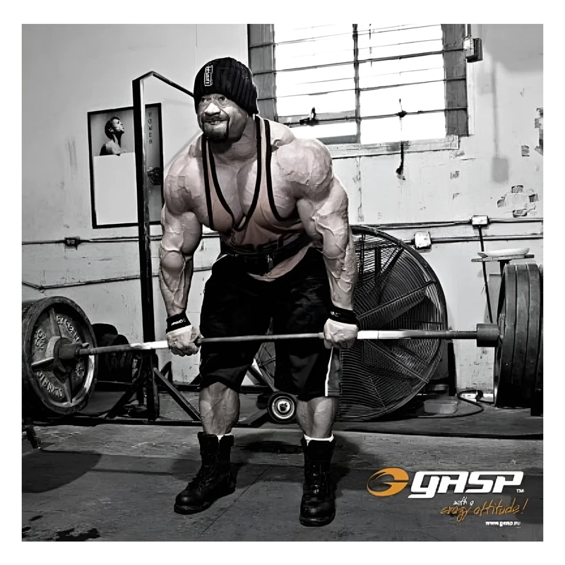 CINTURON DE PESAS PARA GIMNASIO GASP POWER BELT CUERO M - 5