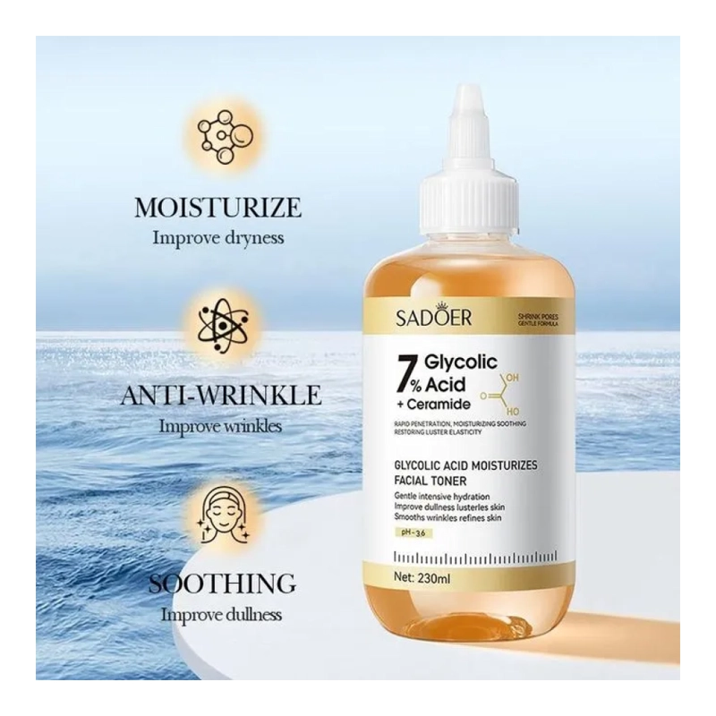 GLYCOLIC ACID 7% SOLUCION ACIDO GLICOLICO + CERAMIDAS 230ML - 4
