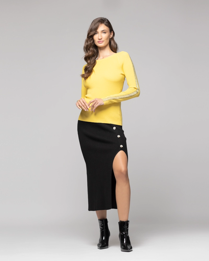 FALDA MUJER COSIMA  NEGRO LINEATRE - 1