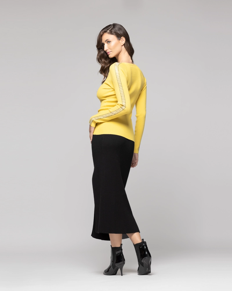 FALDA MUJER COSIMA  NEGRO LINEATRE - 3