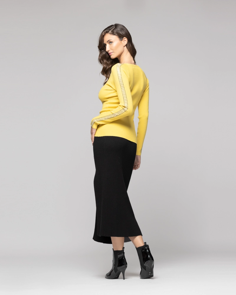 FALDA MUJER COSIMA  NEGRO LINEATRE - 3