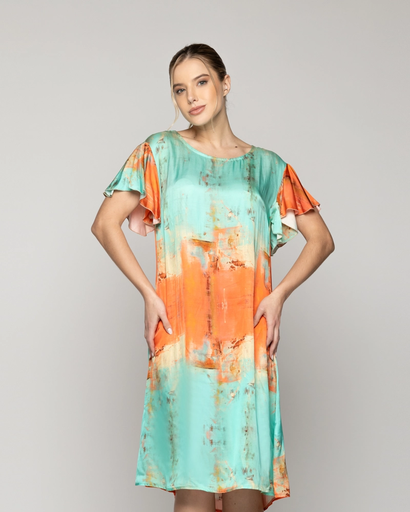 VESTIDO MUJER VICENZA MANGA CORTA LINEATRE - 1