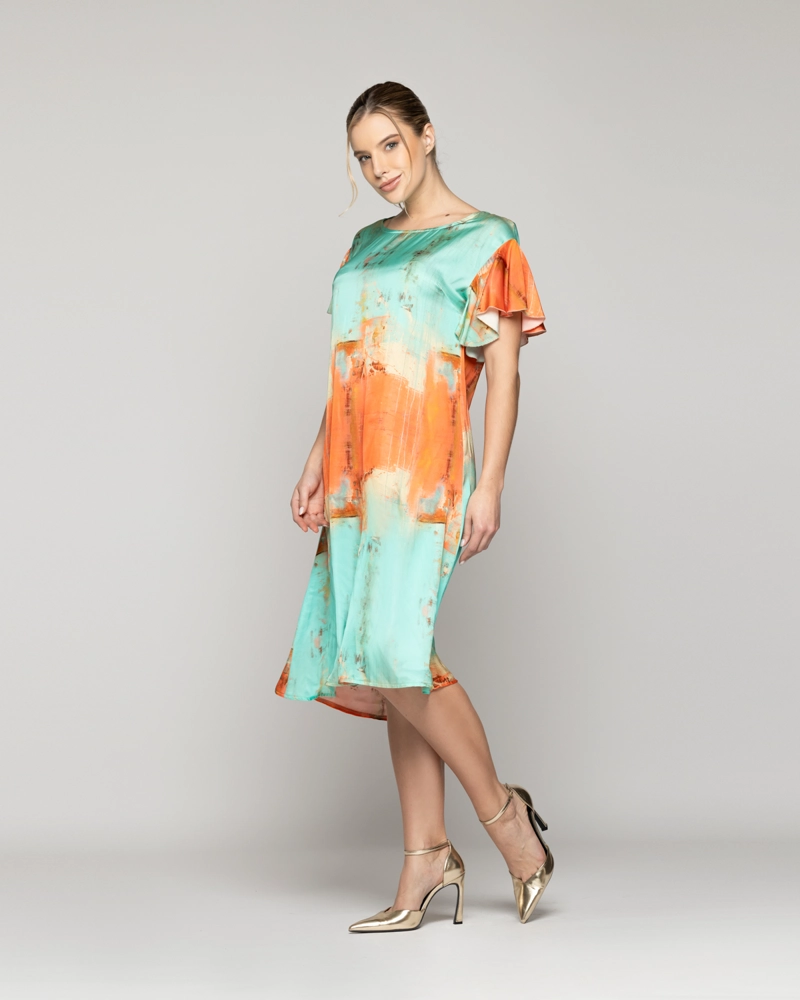 VESTIDO MUJER VICENZA MANGA CORTA LINEATRE - 2