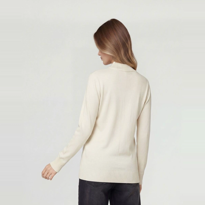 CARDIGAN MUJER PAOLA CUELLO TIPO KIMONO CRUDO LINEATRE - 2