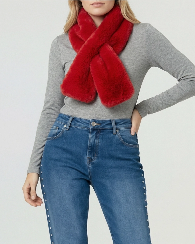 CUELLO MUJER STELLA ROJO LINEATRE - 1
