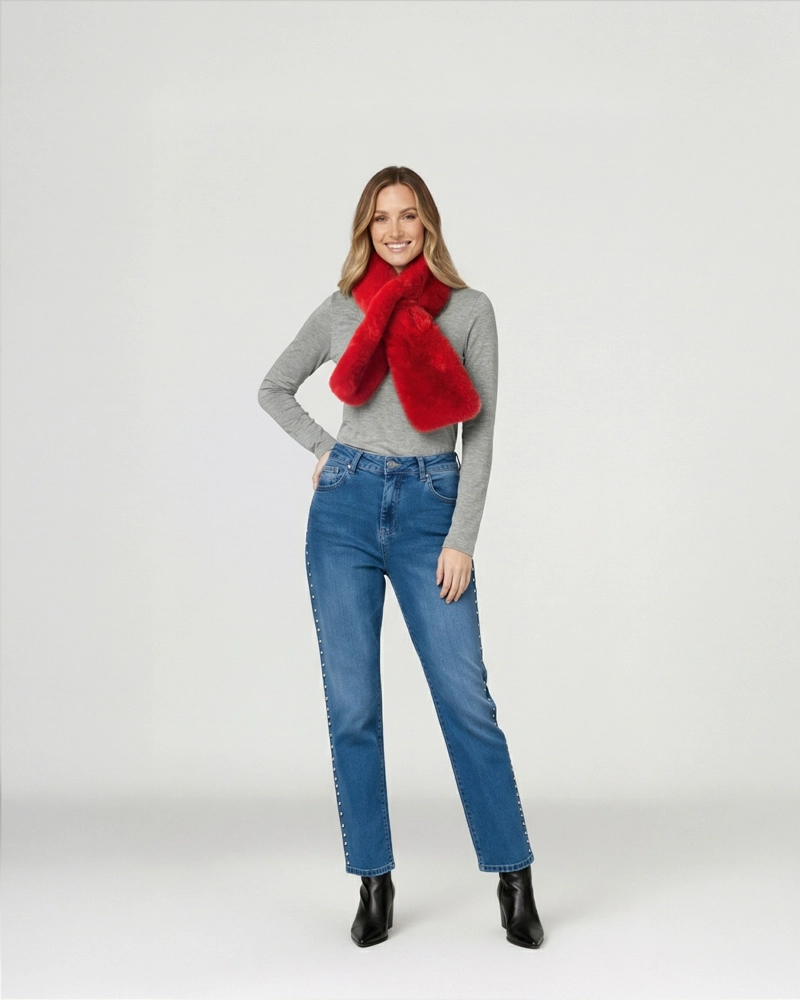 CUELLO MUJER STELLA ROJO LINEATRE - 4